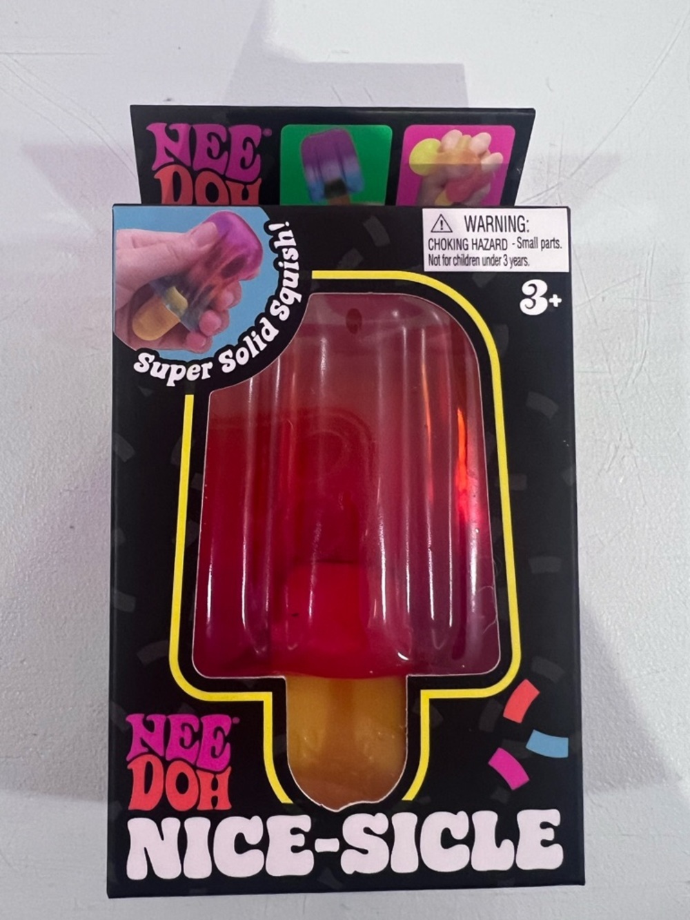 VIRAL~ Nee Doh Nice-Sicle Multicolor Squishy Toy (Red/Pink/Orange hues)